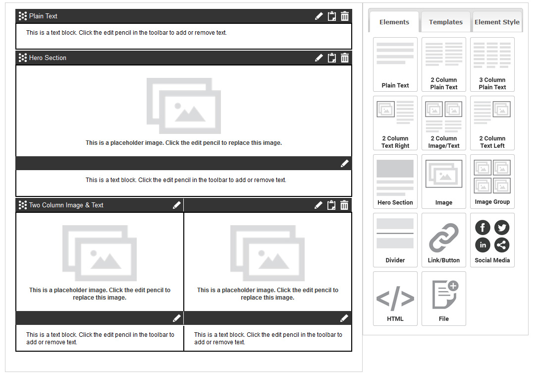 New Emailing Design Interface